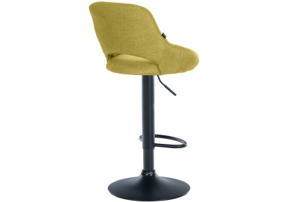 Sgabello Milet Tessuto verde,nero