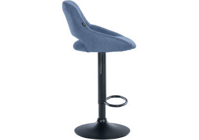 Sgabello Milet Tessuto blu,nero