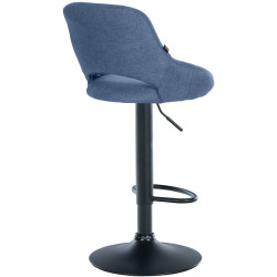 Sgabello Milet Tessuto blu,nero