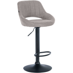 Sgabello Milet Tessuto grigio,nero