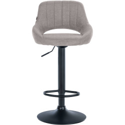 Sgabello Milet Tessuto grigio,nero