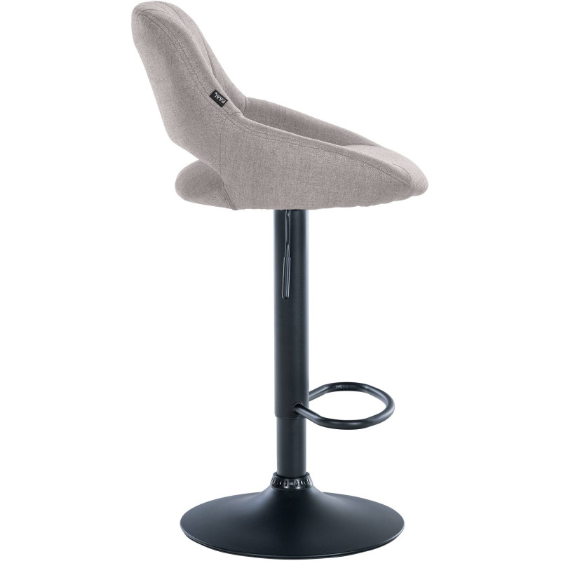 Sgabello Milet Tessuto grigio,nero