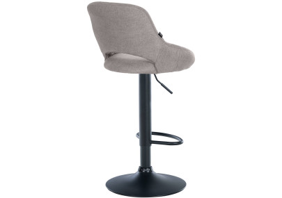 Sgabello Milet Tessuto grigio,nero