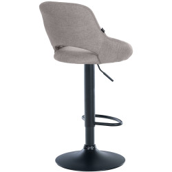 Sgabello Milet Tessuto grigio,nero