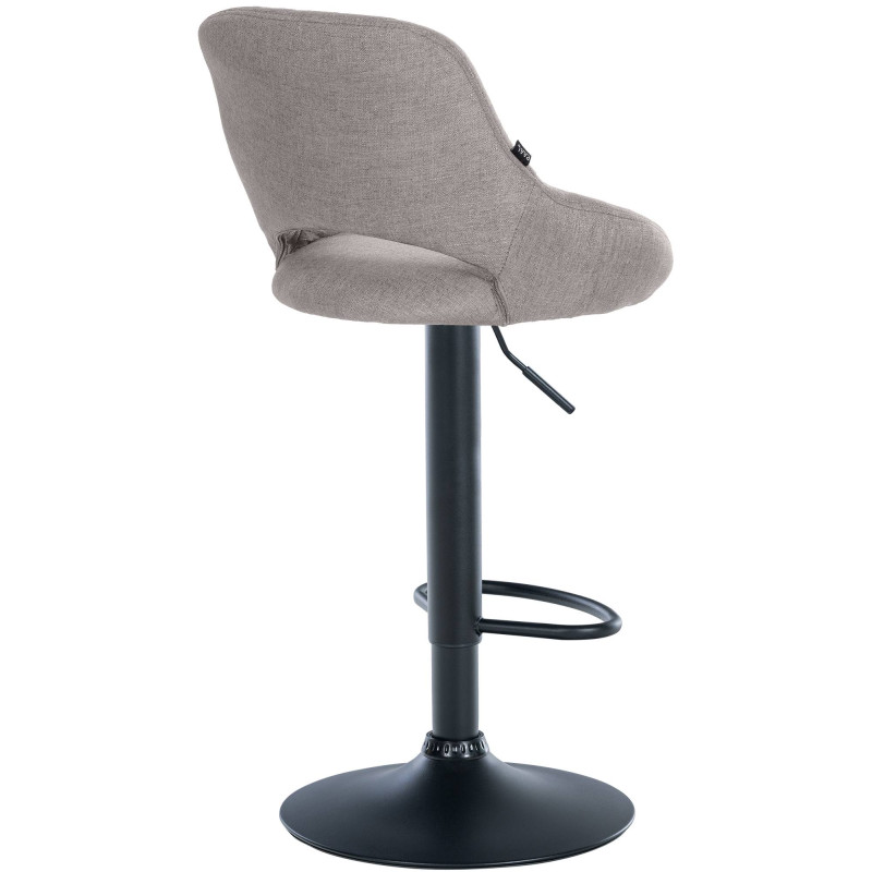 Sgabello Milet Tessuto grigio,nero
