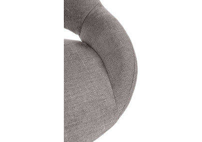 Sgabello Milet Tessuto grigio,nero