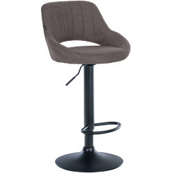 Sgabello Milet Tessuto grigio scuro,nero