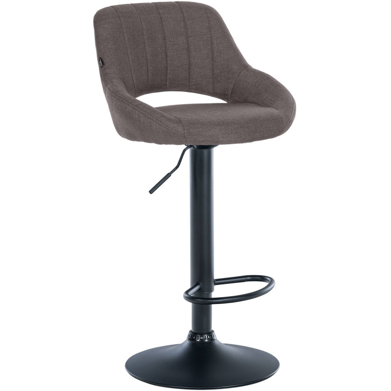 Sgabello Milet Tessuto grigio scuro,nero