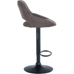 Sgabello Milet Tessuto grigio scuro,nero