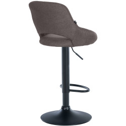 Sgabello Milet Tessuto grigio scuro,nero