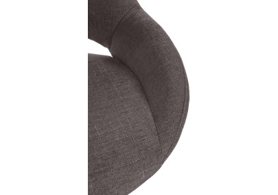 Sgabello Milet Tessuto grigio scuro,nero