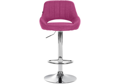 Sgabello Milet Tessuto viola,cromo