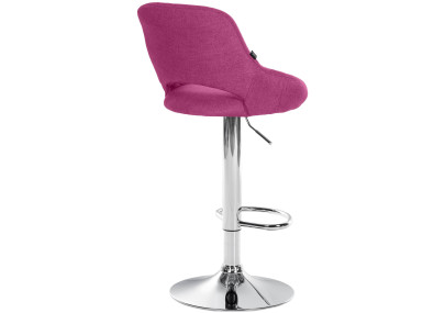 Sgabello Milet Tessuto viola,cromo
