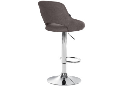 Sgabello Milet Tessuto grigio scuro,cromo