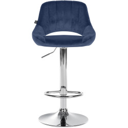 Barhocker Milet Samt chrom