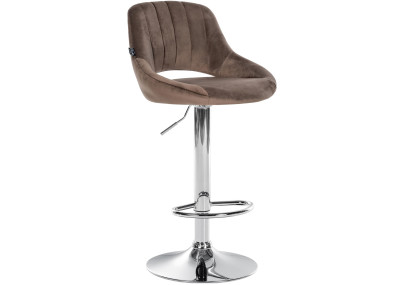 Barhocker Milet Samt chrom