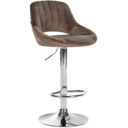 Barhocker Milet Samt chrom