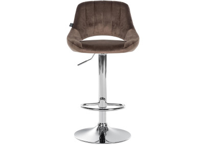 Barhocker Milet Samt chrom