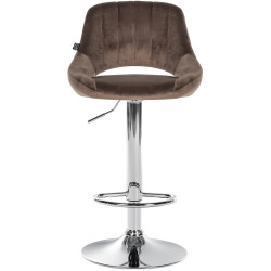 Barhocker Milet Samt chrom
