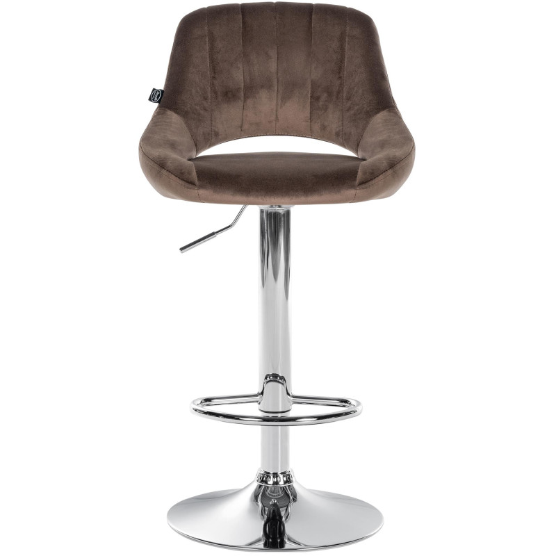 Barhocker Milet Samt chrom