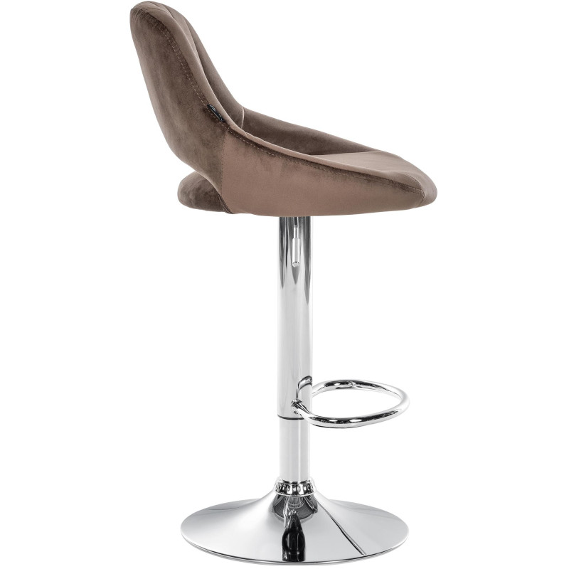 Barhocker Milet Samt chrom