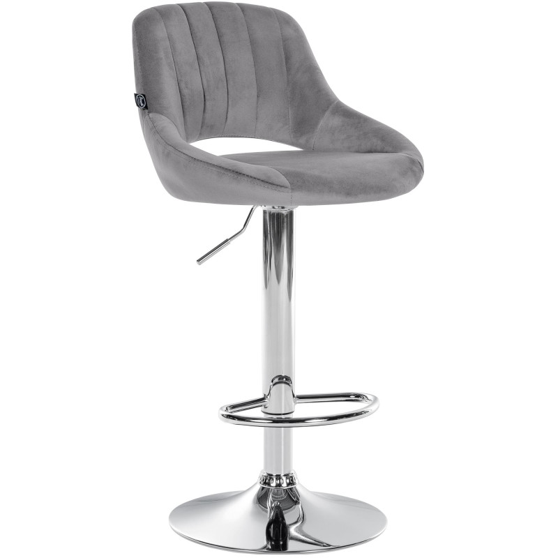 Barhocker Milet Samt chrom