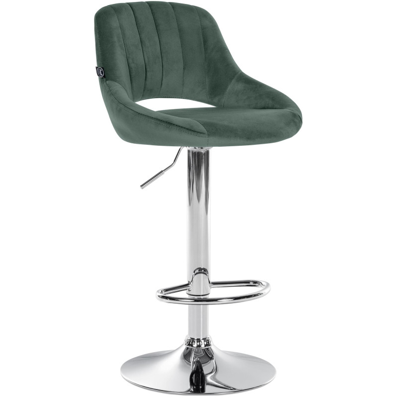 Barhocker Milet Samt chrom