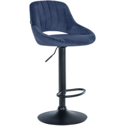 Barhocker Milet Samt schwarz