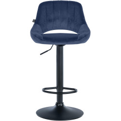 Barhocker Milet Samt schwarz
