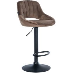 Barhocker Milet Samt schwarz