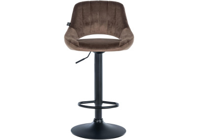 Barhocker Milet Samt schwarz
