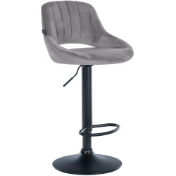Barhocker Milet Samt schwarz