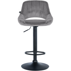 Barhocker Milet Samt schwarz