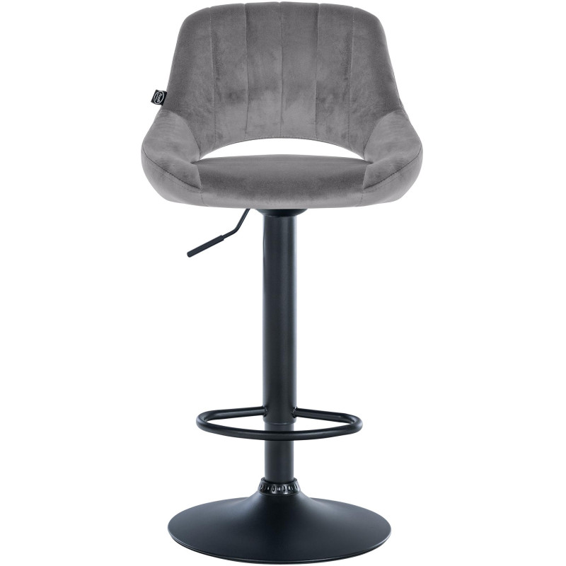 Barhocker Milet Samt schwarz