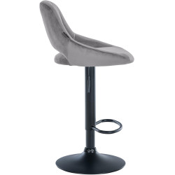 Barhocker Milet Samt schwarz