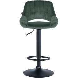 Barhocker Milet Samt schwarz
