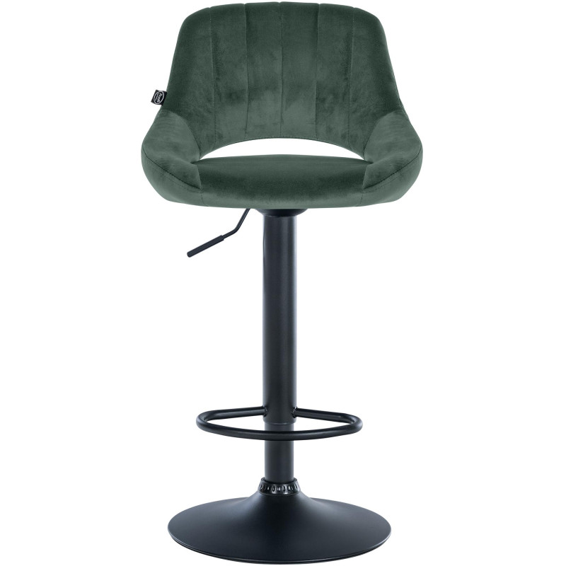 Barhocker Milet Samt schwarz