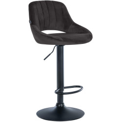 Barhocker Milet Samt schwarz