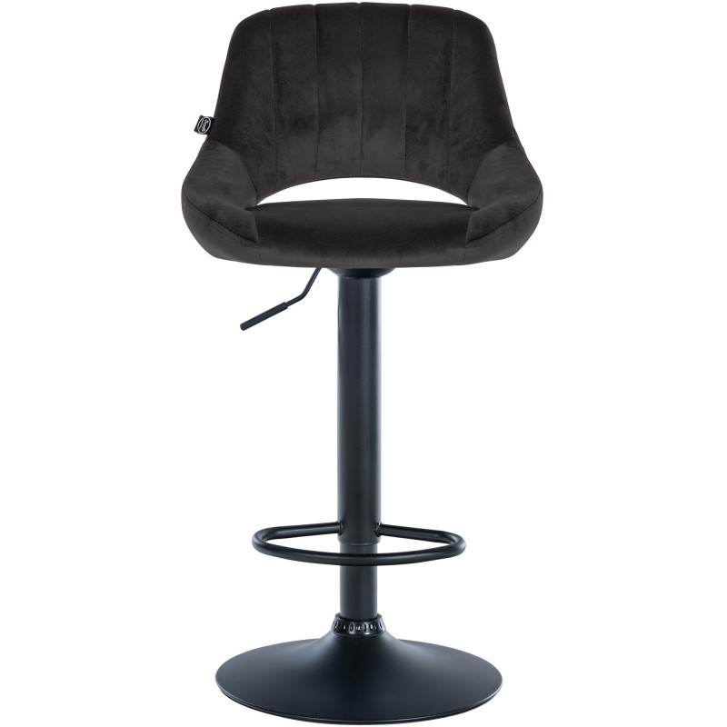 Barhocker Milet Samt schwarz