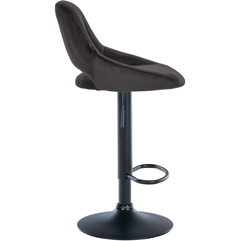 Barhocker Milet Samt schwarz