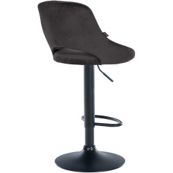 Barhocker Milet Samt schwarz