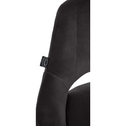 Barhocker Milet Samt schwarz