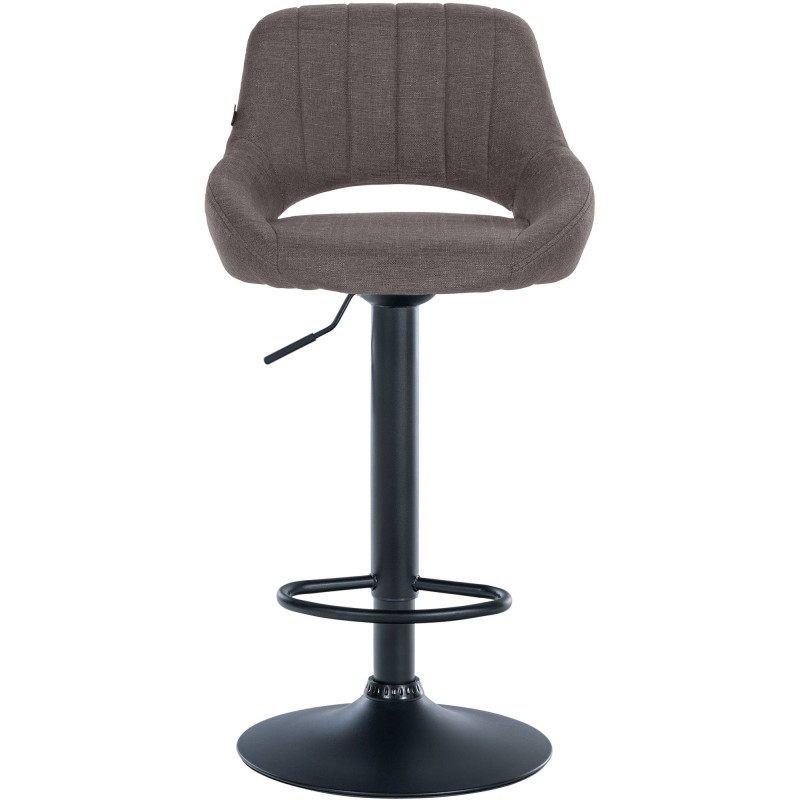 Set di 2 sgabelli da bar in tessuto Milet B grigio scuro