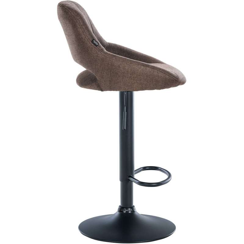 Set di 2 sgabelli da bar in tessuto Milet B marrone