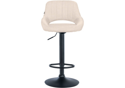 Set di 2 sgabelli da bar in tessuto Milet B crema