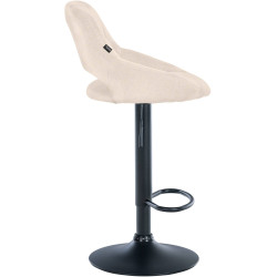 Set di 2 sgabelli da bar in tessuto Milet B crema