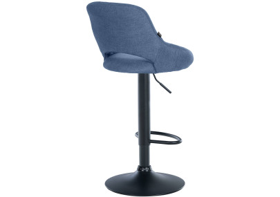 Ensemble de 2 tabourets de bar Milet en tissu B bleu