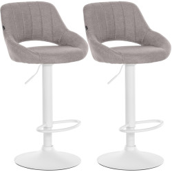 2er Set Barhocker Milet Stoff W