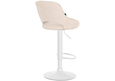 Set di 2 sgabelli da bar in tessuto Milet W crema