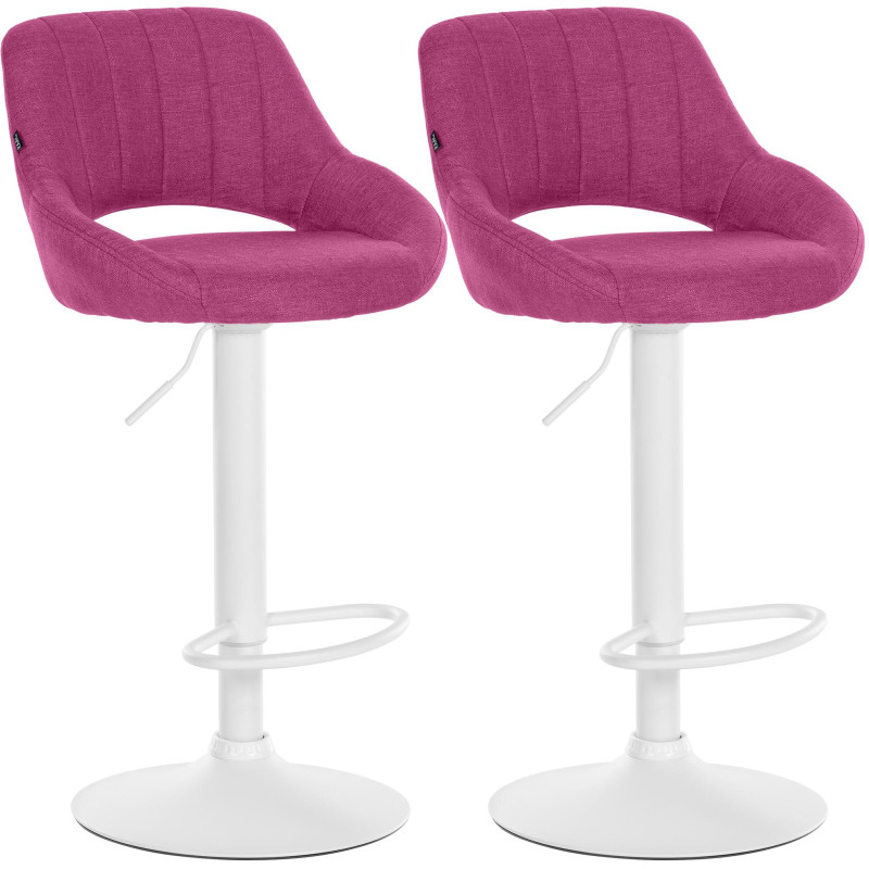 2er Set Barhocker Milet Stoff W